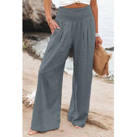 Rina - Komfortable Leinenhose für Damen – Grau