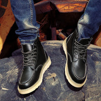 Dustin | Lederstiefel – Schwarz