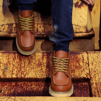 Dustin | Lederstiefel – Braun
