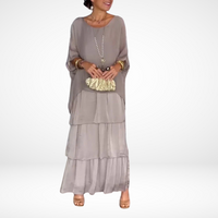 Thea | Lockeres Maxikleid für jeden Tag – Grau