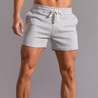 Arthur | Elastischer Bund Kontrastkordel Sportshorts – Hellgrau