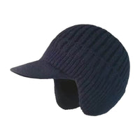 CozyWarm – Unisex-Wintermütze mit Ohrenklappen – Marine