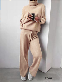 Damen 2-teiliges Freizeitset - Bequem & Atmungsaktiv – Khaki