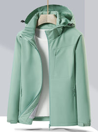 Wasserdichte Damen-Winterjacke mit Polar Fleece | Outdoor-Funktionsjacke für kalte Tage – Moosgrün