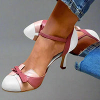 Barbara | Elegante Schleifen Pumps – Weiß