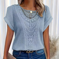 Designer-Top für Frauen – Blau