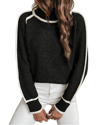 Johanna | Kuscheliger Rollkragen Pullover – Schwarz