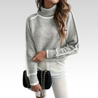 Johanna | Kuscheliger Rollkragen Pullover – Grau