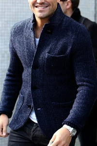 Herren Daunen Blazer | Elegant und Warm | Knopfleiste – Marine
