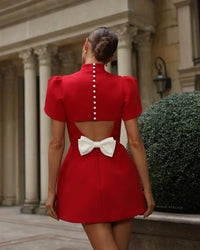 Elegantes Damen-Etuikleid für festliche Anlässe - Stilvoll & Chic – Rot
