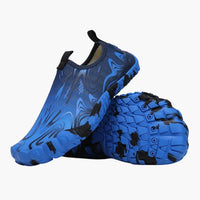 Unisex Barfußschuhe Slip On Design – Schwarz / Blau