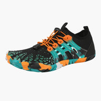 Unisex Barfußschuhe mit Bedrucktem Obermaterial – Schwarz