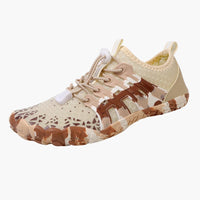 Unisex Barfußschuhe mit Bedrucktem Obermaterial – Beige