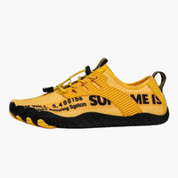 Unisex Barfußschuhe mit Mesh Obermaterial und Gummisohle – Gelb