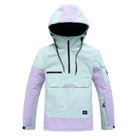 Janina | Unisex Winterjacke mit Kapuze – Mintgrün