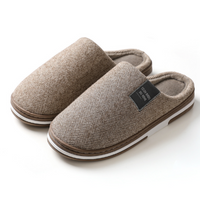 Gunther - Bequeme Herrenhausschuhe – Braun
