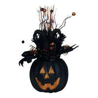 SpookSquash Halloween Kürbis-Deko – Festliche Herbstdekoration für Innen & Außen – Schwarz
