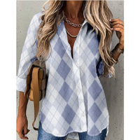 Heidi-Mode | Lässige Karierte Bluse – Lila