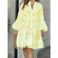 Ember | Damen Fließendes Sommerkleid – Gelb