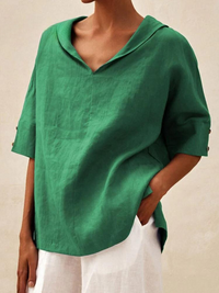 Sommerliche Tunika Bluse für Damen - Leichtes Oberteil für heiße Tage – Grün