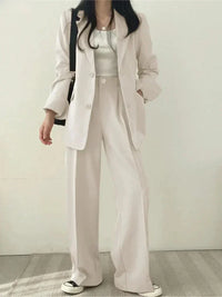 Helena | Damen Regular Fit Anzug Set – Weiß
