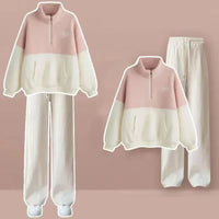 Wistase | Frauen Fleece Hausanzug – Rosa