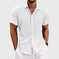 Finn | Herren Leichtes Casual Sommerhemd – Weiß