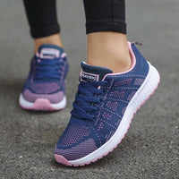 Damen Orthopädische Sneakers für den Alltag – Blau-Lila