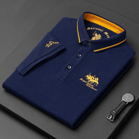 Nareno - Poloshirt mit weichem Griff – Blau