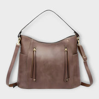 Eleanor | Vintage-inspirierte elegante Handtasche für Frauen – Hellgrau