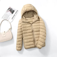 Daunenjacke Damen | Leicht Gefüttert – Aprikose