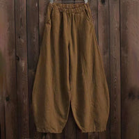 Bequeme Damen Palazzohose - Eleganter Schnitt – Kaffeebraun