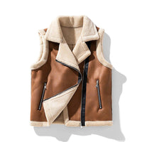 Plied | Warme Ärmellose Damenjacke – Braun