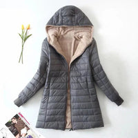 Stephanie | Warme Winter Fleecejacke – Grau