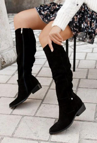 Wasserabweisende Damenstiefel – Edle Sohle und Isolierung für Winterwetter – Elegante Stiefel für kalte Tage – Schwarz