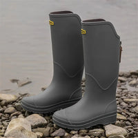 Tanja | Damen Knielange Orthopädische Gummistiefel – Dunkelgrau