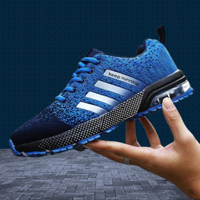 Weiße Sneaker Damen Mit Luftpolsterung – Komfortabel Und Atmungsaktiv Für Den Alltag – Blau