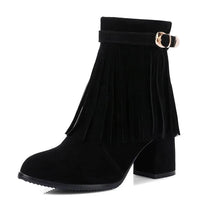 Western Cowboy Stiefeletten für Damen mit Komfort und Stil – Schwarz 4