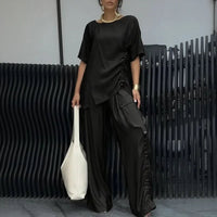 Nomad Chic™ 2-teiliges Set mit asymmetrischem Design – Schwarz