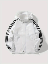 Shivena | Leichte, wasserdichte Jacke mit Kapuze für Frauen - winddicht – Weiß