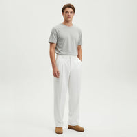 Christian | Herren Wide-Leg Oversized Arbeitshose – Weiß