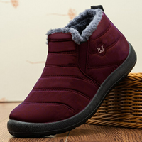 Cosmo - Flauschige Winterschuhe – Weinrot