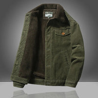 Herren Winterjacke | Vintage Freizeitmantel – Grün