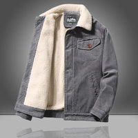 Herren Winterjacke | Vintage Freizeitmantel – Grau