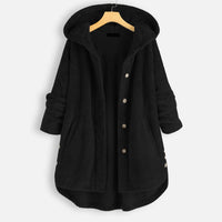 Kokari | Winter-Wendefleece-Kapuzenjacke – Schwarz
