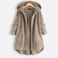 Kokari | Winter-Wendefleece-Kapuzenjacke – Beige