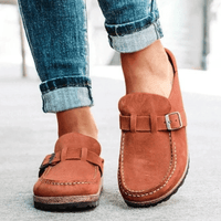 Pantoletten für Damen - Bequeme Clogs mit Korksohle für den Sommer – Braun