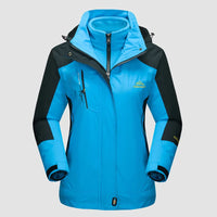 MILLICENT - WASSERDICHTE 3-IN-1-JACKE – Blau