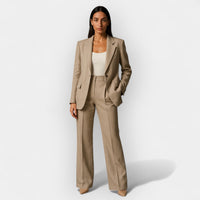 Elegantes Damen Hosenanzug Set – Khaki