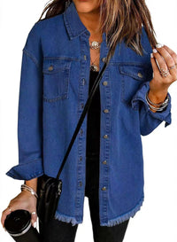 Klassische Damen Jeansjacke für jeden Tag – Dunkelblau
